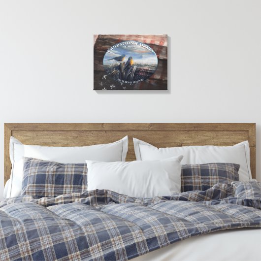 Rotkehlchen USA Leinwanddruck (Insitu (Schlafzimmer))