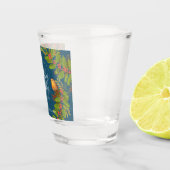 Rotkehlchen-Vögel Stechpalmen-Beeren-Geschäft Dunk Schnapsglas (Rechts)