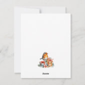 Rotkehlchen Weihnachten (Rückseite)