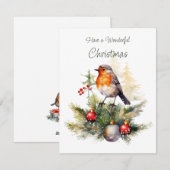 Rotkehlchen Weihnachten (Vorne/Hinten)