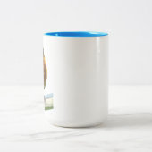 Rotkehlchen Zweifarbige Tasse (Mittel)
