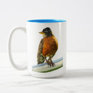 Rotkehlchen Zweifarbige Tasse