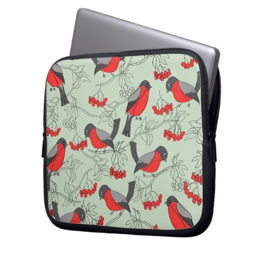Rotkehlchenlaptophülse Laptopschutzhülle (Vorderseite Links)