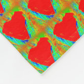 Rotkehldecke Fleecedecke (Ecke)