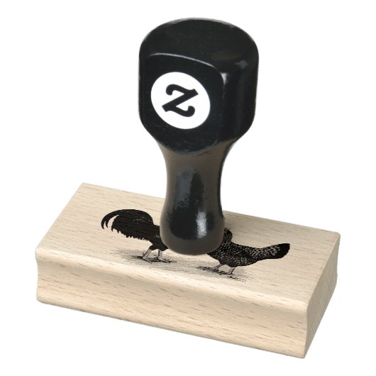 Rotkehlhühner Gummistempel (Stempel)