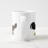 Rotkehlhühner Jumbo-Tasse (Rückseite)