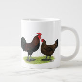 Rotkehlhühner Jumbo-Tasse (Rechts)