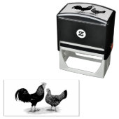 Rotkehlhühner Permastempel (Beispiel)