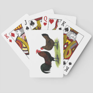 Rotkehlhühner Spielkarten