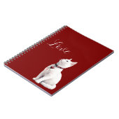 Rotkehlhund Notizblock (Linke Seite)