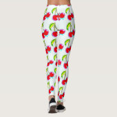 Rotkirsche weiß leggings (Rückseite)