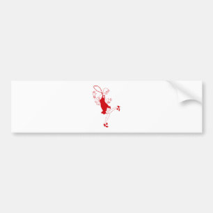 Rotklappenmädchen Autoaufkleber