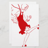 Rotklappenmädchen Briefpapier (Vorne/Hinten)