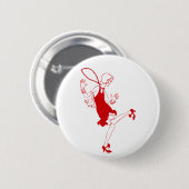 Rotklappenmädchen Button (Vorne & Hinten)