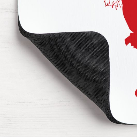 Rotklappenmädchen Mousepad (Ecke)