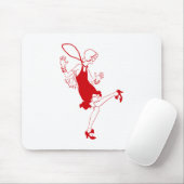 Rotklappenmädchen Mousepad (Mit Mouse)