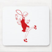 Rotklappenmädchen Mousepad (Vorne)