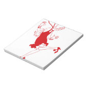 Rotklappenmädchen Notizblock (Rotiert)
