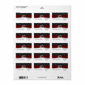 Rotklee Adressaufkleber (Vorne)