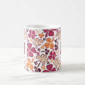 Rotklee-Kleeblatt monogrammierter St. Patrick`s Ta Kaffeetasse (Mittel)