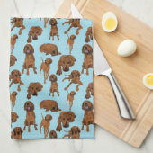 Rotknochen Geschirrtuch (Viertel Falte)