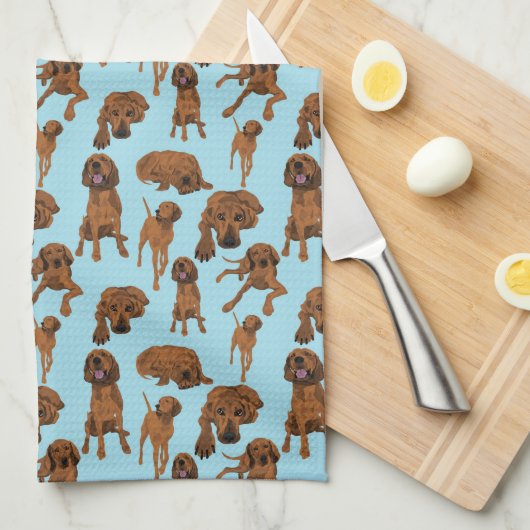 Rotknochen Geschirrtuch (Viertel Falte)