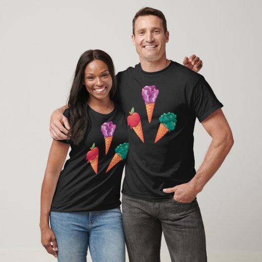 Rotkohl aus Apfel und Broccoli Veggie Eiscreme T-Shirt (Unisex)