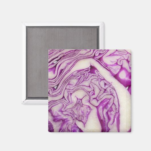 Rotkohl Magnet (Vorderseite/Rückseite)