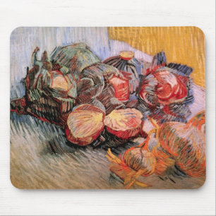 Rotkohl und Zwiebeln von Vincent van Gogh Mousepad