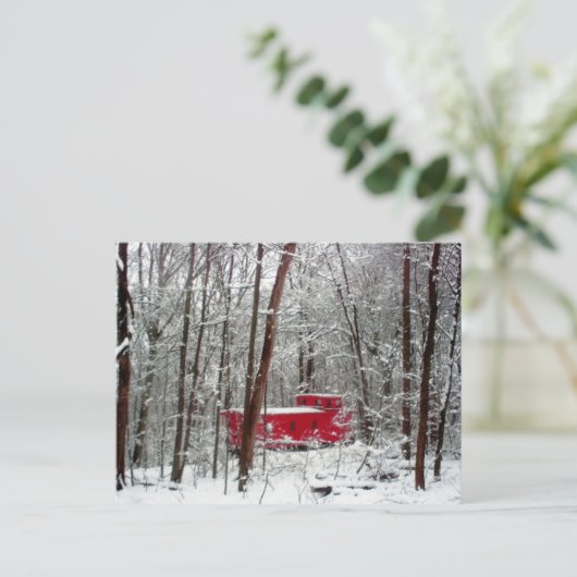 Rotkohl, Weihnachtskarten Feiertagspostkarte (Stehend Vorderseite)