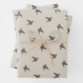 Rotkohlmuster Geschenkpapier Set (Beispiel)