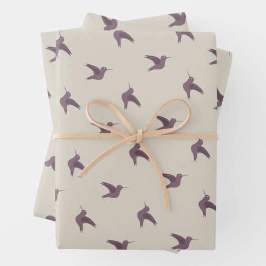 Rotkohlmuster Geschenkpapier Set (Beispiel)