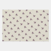 Rotkohlmuster Geschenkpapier Set (Vorderseite)