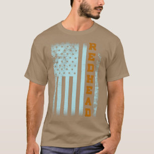 ROTKOPF AMERIKANISCHE FLAGGE VINTAGE T-Shirt