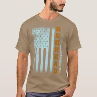 ROTKOPF AMERIKANISCHE FLAGGE VINTAGE T-Shirt