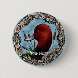 Rotkopf-Enten-Pin-Button Button