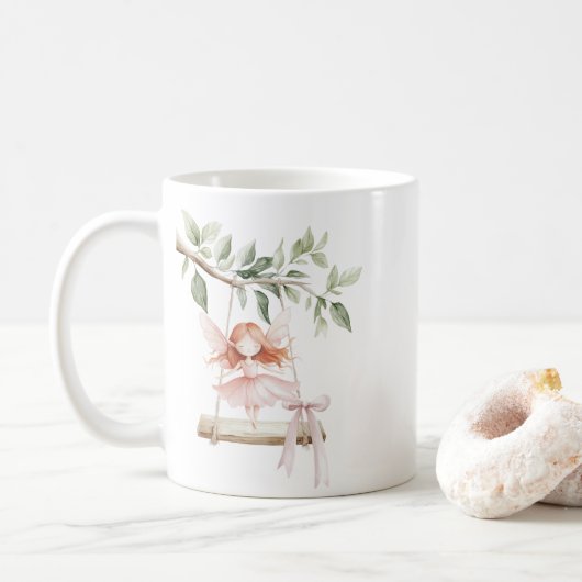 Rotkopf-Feenhog Kaffeetasse (Mit Donut)