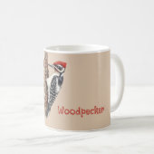 Rotkopf-Specht-Vogel Kaffeetasse (VorderseiteRechts)