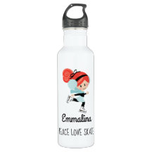 Rotkopfeis Skater Wasser Flasche Liebe Skate