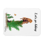 Rotkopffahrer-Rucksack Pinup Girl Flexible Magnet (Horizontal)