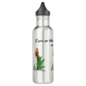 Rotkopffahrer-Rucksack Pinup Girl Wasserflasche Edelstahlflasche (Links)