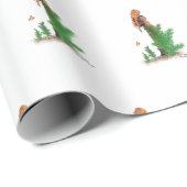 Rotkopffahrer-Rucksack Pinup Girl Wrapping Paper Geschenkpapier (Rolleneckpunkt)