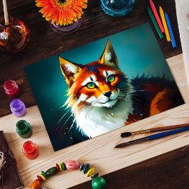 Rotkopffantasie Postkarte