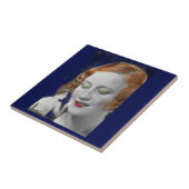 Rotkopffrau und ihr winzig kleiner Ehemann aus den Fliese (Seite)