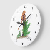 Rotkopfhalterung Pinup Girl Wall Uhr (Winkel)