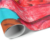 rotköpfige Meerjungfrauen-Geschenkpapier Geschenkpapier (Rolleneckpunkt)