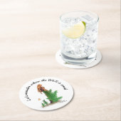 Rotkopfklotz-Backpack Pinup Girl Paper Untersetzer (Vor Ort)