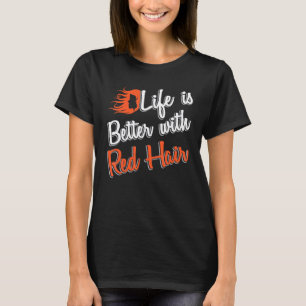 Rotkopfläufer mit rotem Haar T-Shirt