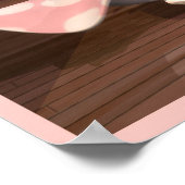 Rotkopfmädchen Ballett tanzen. Poster (Ecke)