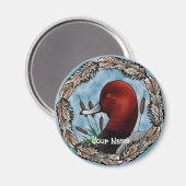 Rotkopfmagnet Magnet (Vorderseite/Rückseite)